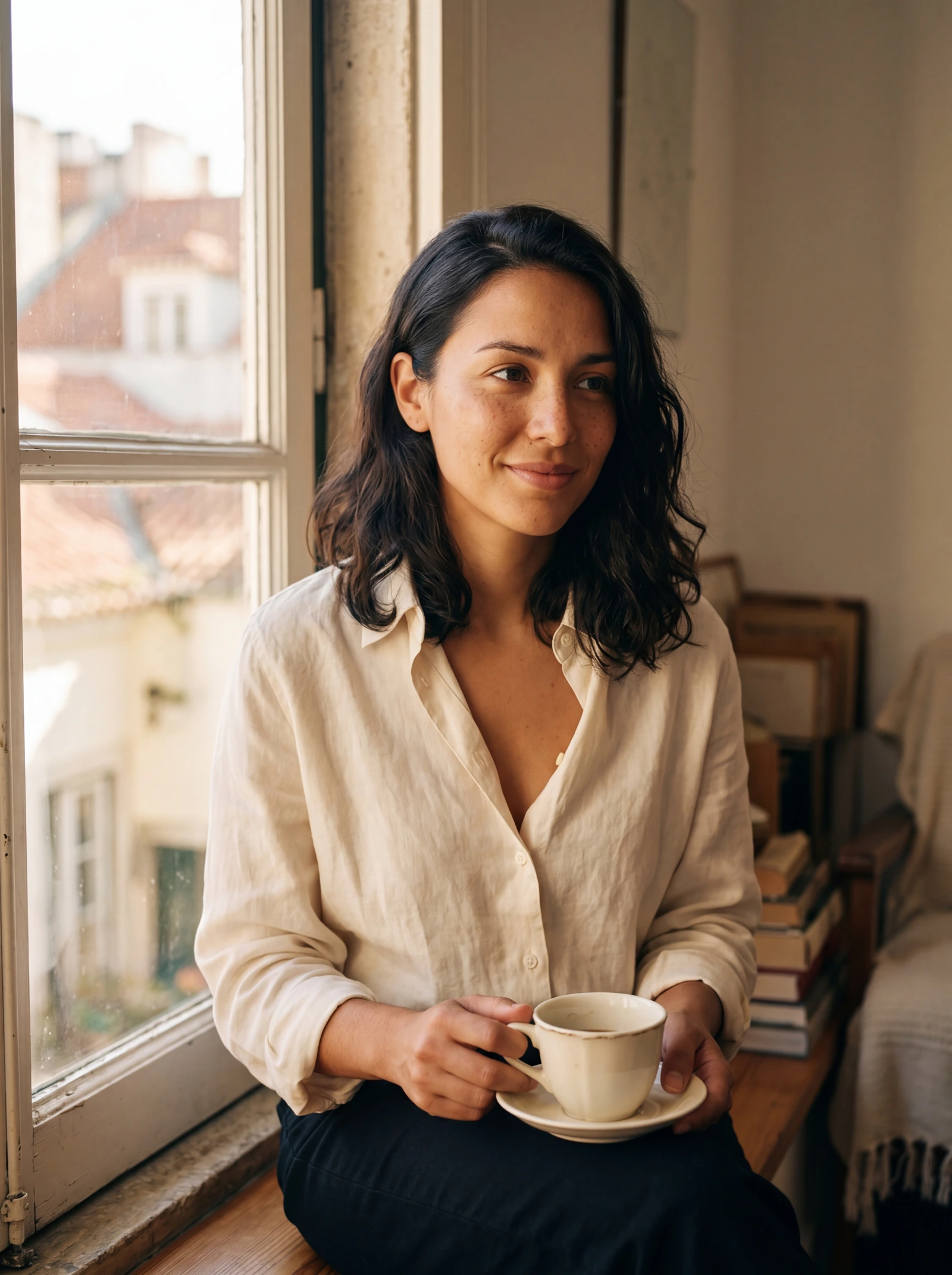 A cup by the Lisbon window