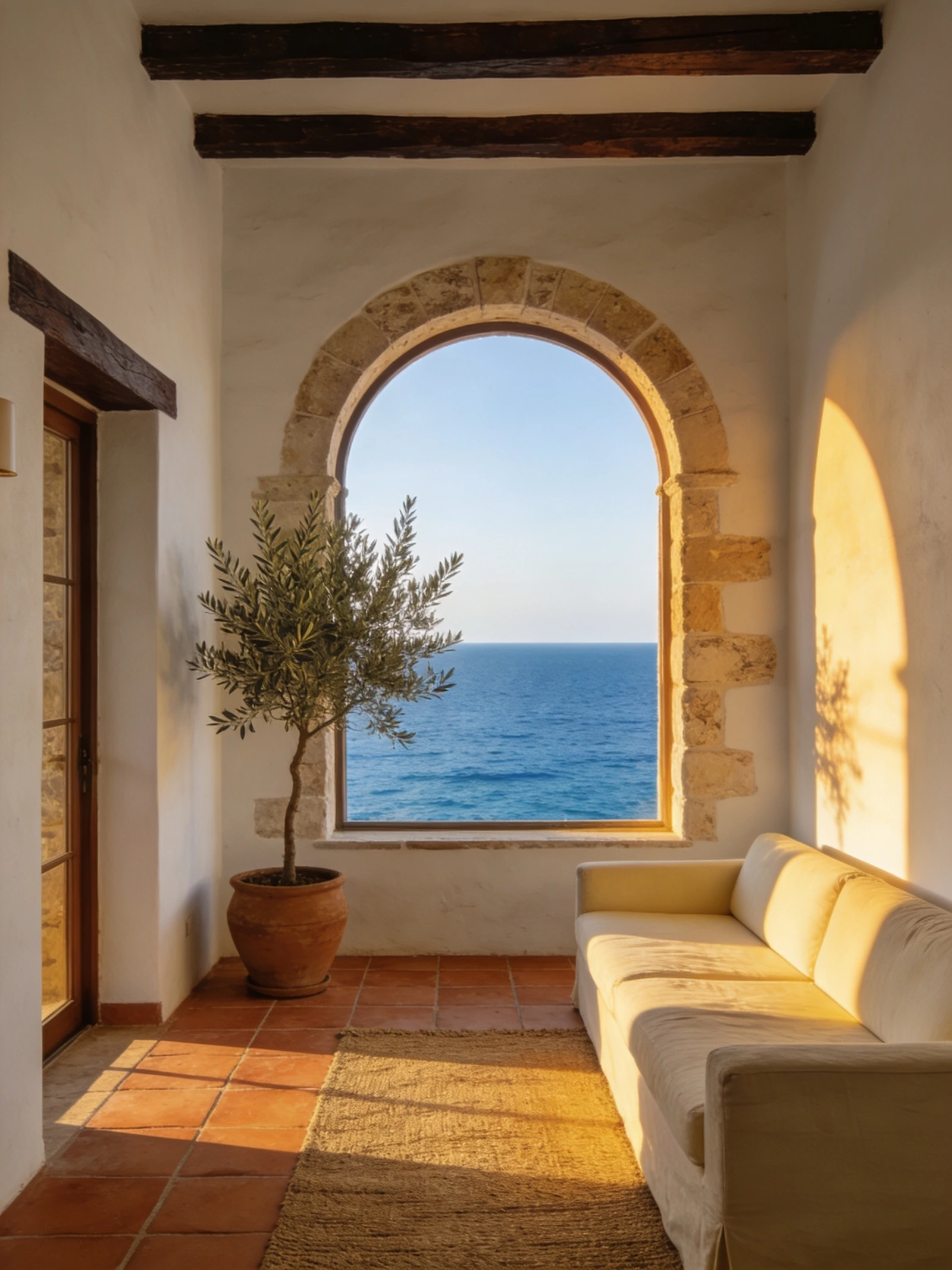 An arch facing the sea
