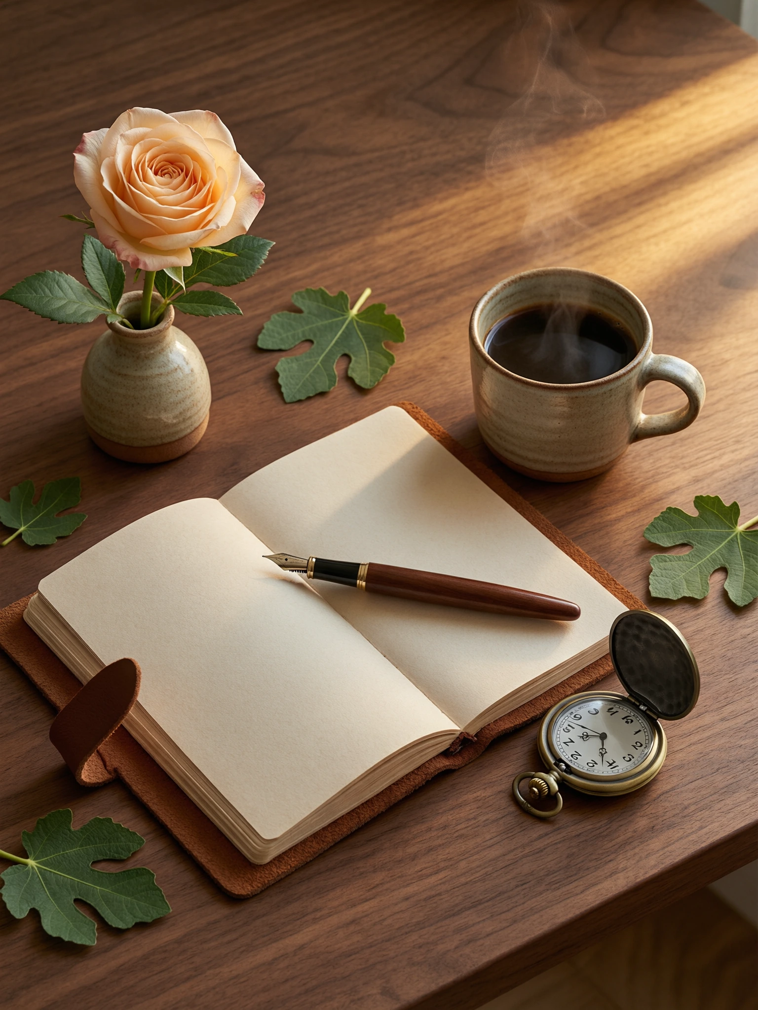 An autumn writing desk