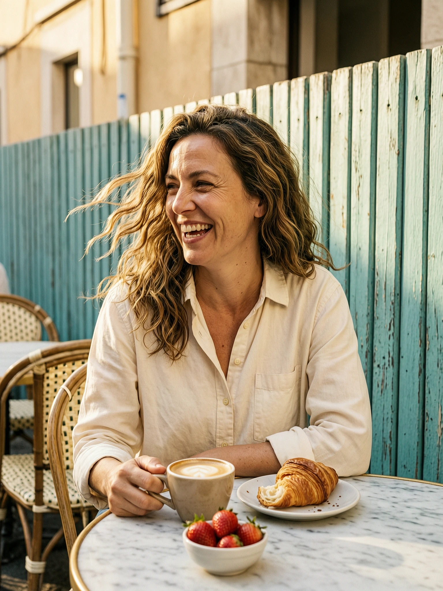 Brunch and an easy smile
