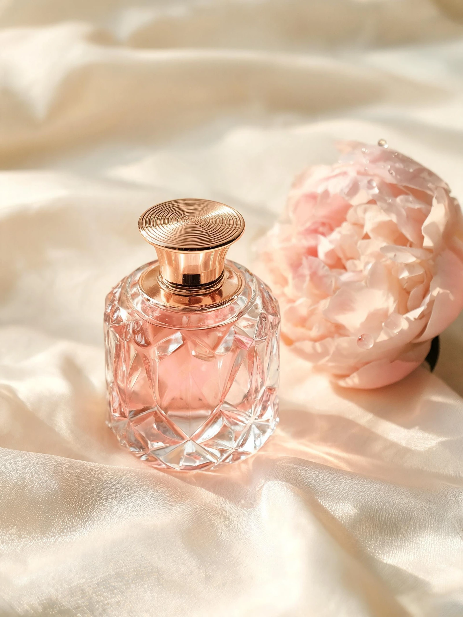 Pink glass and morning silk