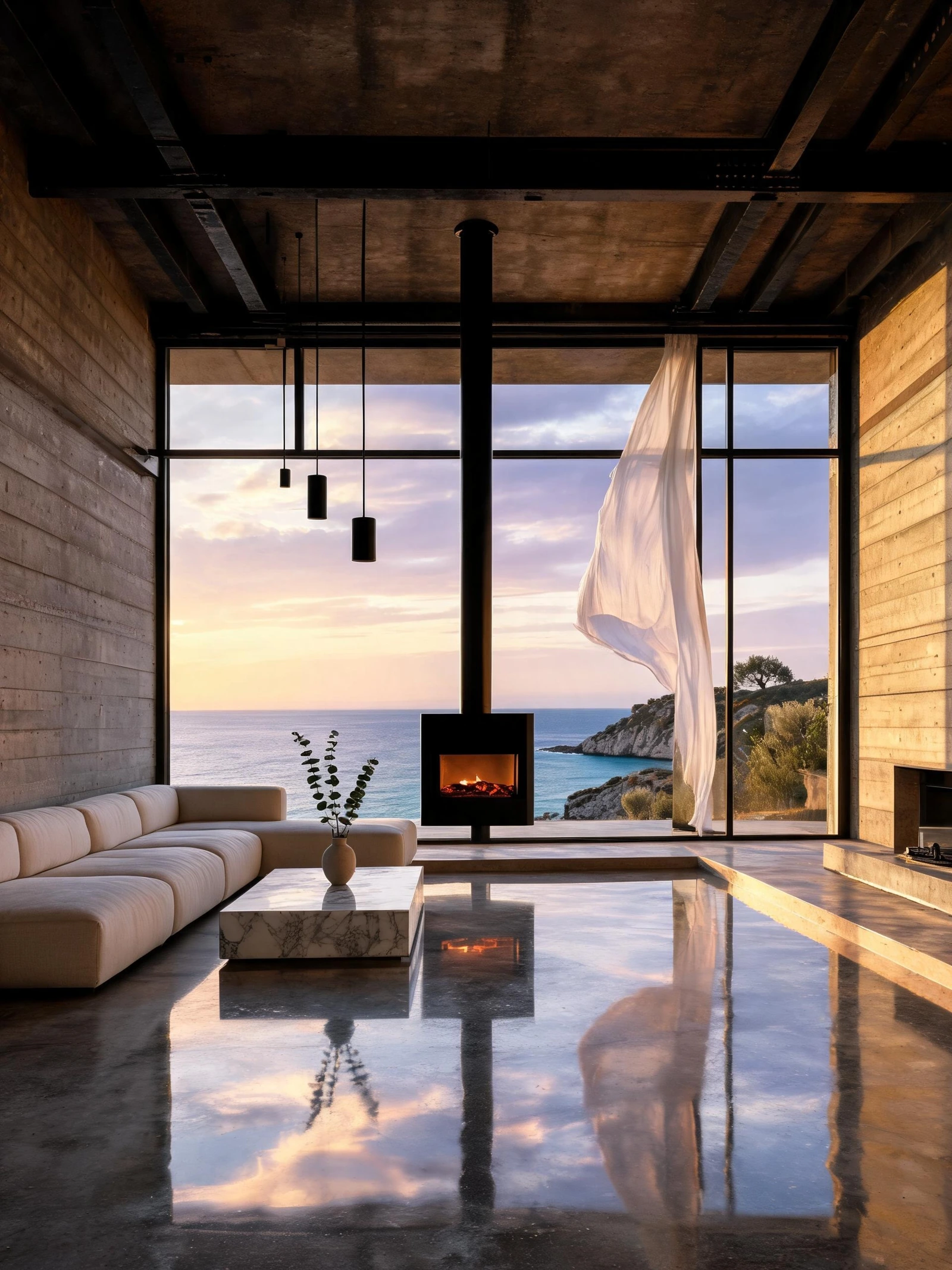 The coastal glass house